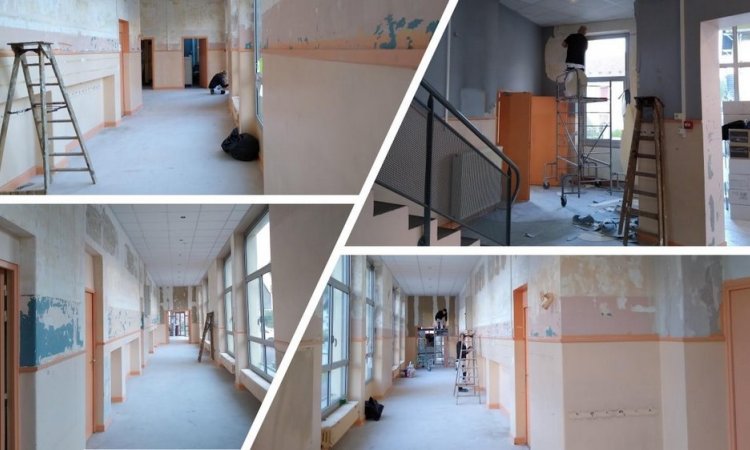 Rénovation d'escaliers de maternelles (avant) - Ugine - PEPIN-DONAT Jérôme