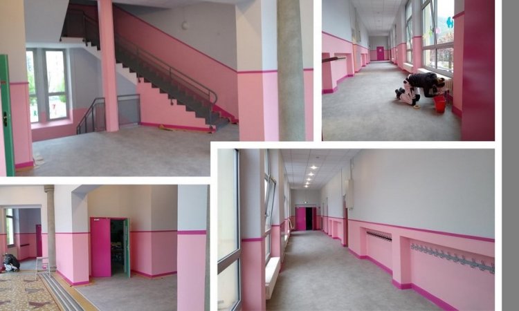 Rénovation d'escaliers de maternelles (après) - Ugine - PEPIN-DONAT Jérôme